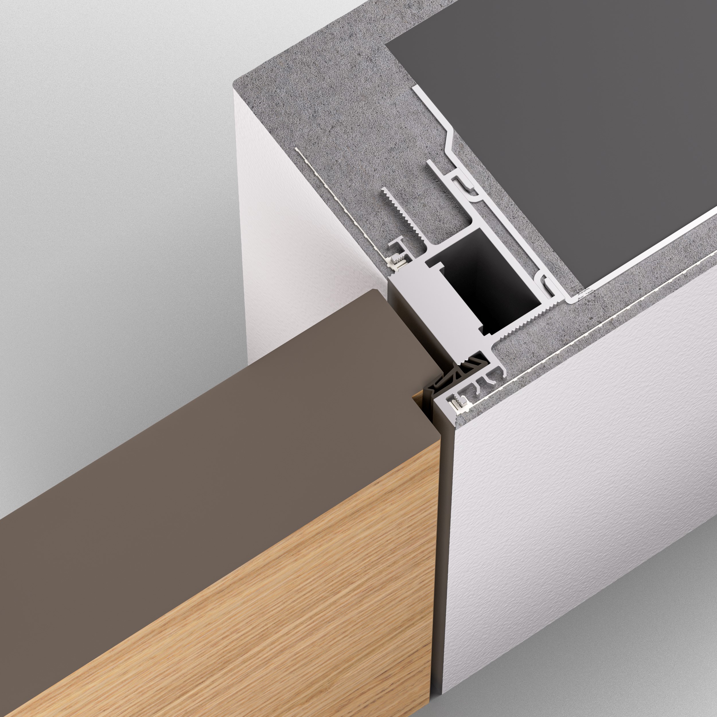 Frameless Zarge AGS Systems wandbündige Türen und flächenbündige Sockelleisten Frameless Zarge AGS Systems wandbündige Türen und flächenbündige Sockelleisten