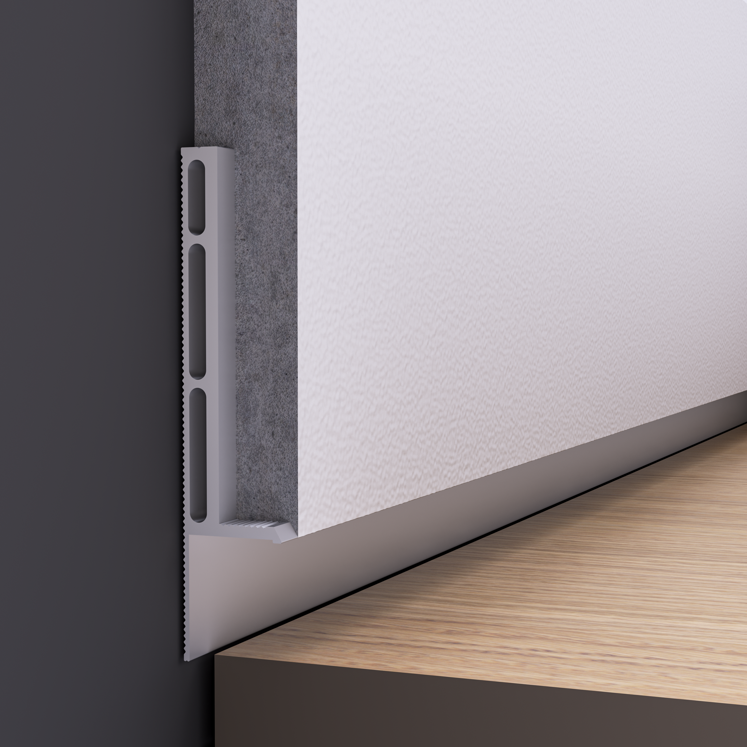 Recessed skirting board Pl-M958 metal buy in Europe | Profi-Plint